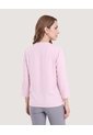 Blusa Basica Manga ¾  Para Mujer Morado Ostu de Ostu