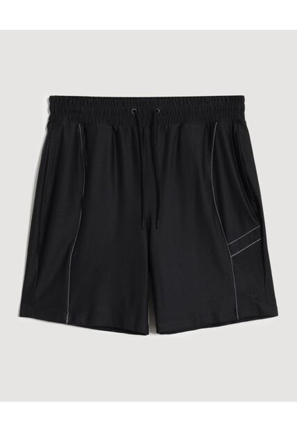 Bermuda  Para Hombre Deportiva Medio Color Negro Marca Ostu #60100508