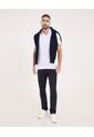Polo Para Hombre Cuello Maquina Sin Bolsillo Color Blanco Marca Ostu #60110809 de Ostu