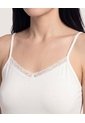 Pijama De Tiras Con Short  Para Mujer Crema Ostu de Ostu