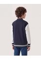 Chaqueta Bomber Bicolor  Infantil Niño Azul Ostu de Ostu