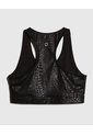 Top Deportivo De Manchas  Para Mujer Negro Ostu de Ostu