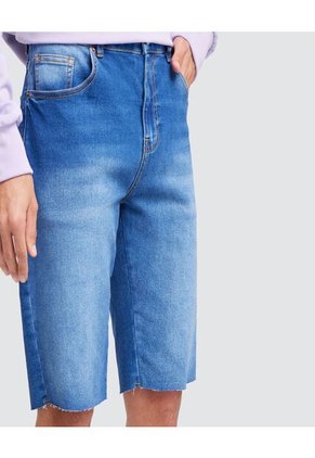 Bermuda Para Hombre Slim Fit Color Azul Marca Ostu #60100243