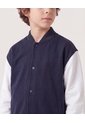 Chaqueta Bomber Bicolor  Infantil Niño Azul Ostu de Ostu