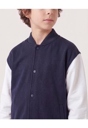 Chaqueta Bomber Bicolor Infantil Niño Azul Ostu