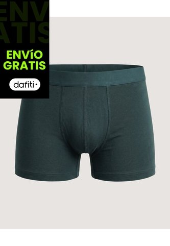Bóxer Corto De Ajuste Diario  Para Hombre Verde Ostu Ostu