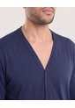 Pijama Con Camibuso Abierto   Para Hombre Azul Ostu de Ostu