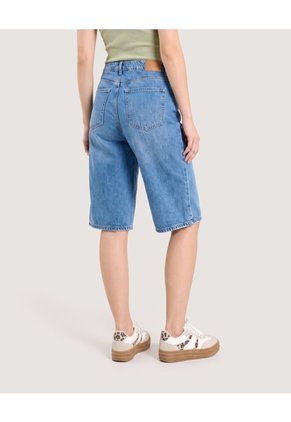 Bermuda Jort Denim  Para Mujer Azul Ostu