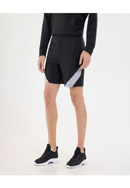 Bermuda Para Hombre Deportiva Largo Color Negro Marca Ostu #60100438