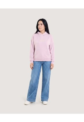 Buzo Hoodie Con Capota Para Mujer Lila Ostu