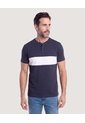 Camiseta Regular Con Estampado  Para Hombre Azul Ostu de Ostu