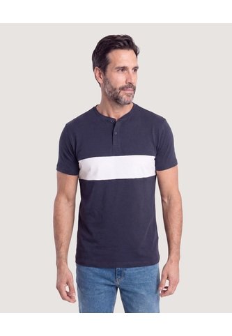 Camiseta Regular Con Estampado  Para Hombre Azul Ostu Ostu