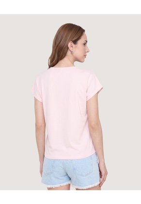 Blusa Escote V Serenity  Para Mujer Rosa Ostu
