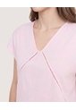 Blusa Escote V Serenity  Para Mujer Rosa Ostu de Ostu