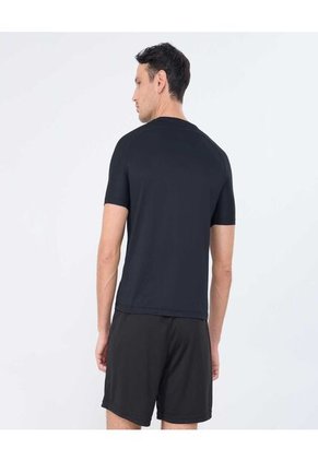 Camiseta Para Hombre Manga Corta Cuello Redondo Color Negro Marca Ostu #60091490