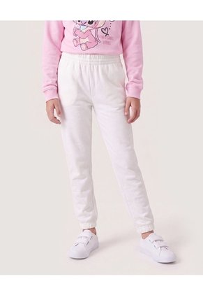 Jogger Básico Para Niña Infantil Niña Crema Ostu