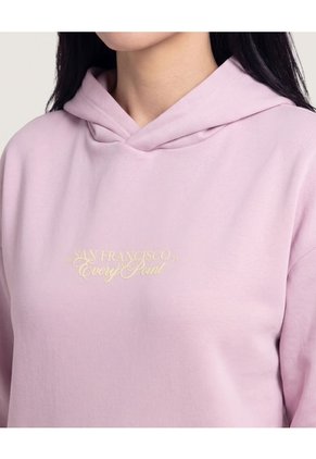 Buzo Hoodie Con Capota Para Mujer Lila Ostu