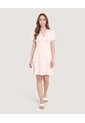 Vestido Escote V Tropical  Para Mujer Beige Ostu de Ostu