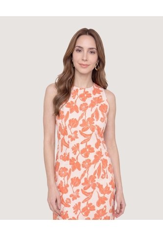 Vestido Semiajustado  Para Mujer Rojo Ostu Ostu