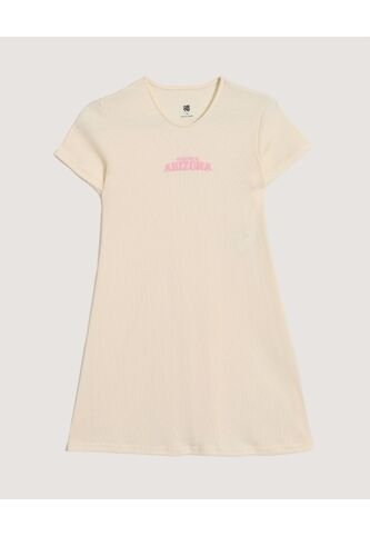 Vestido  Infantil Niña M/C Medio Color Amarillo Marca Ostu #90178226 Ostu