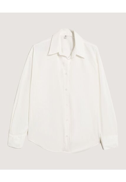 Camisa  Para Mujer Manga Larga Color Crudo Marca Ostu #40018216