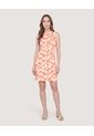 Vestido Semiajustado  Para Mujer Rojo Ostu de Ostu