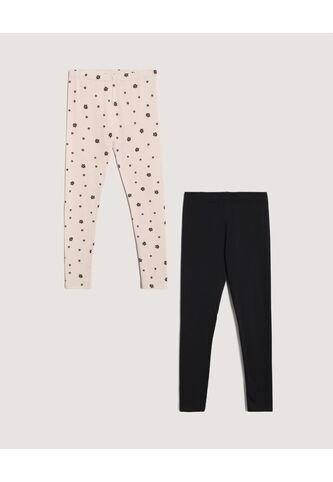 Leggins  Infantil Niña Largo Color Negro Marca Ostu #90230127 Ostu