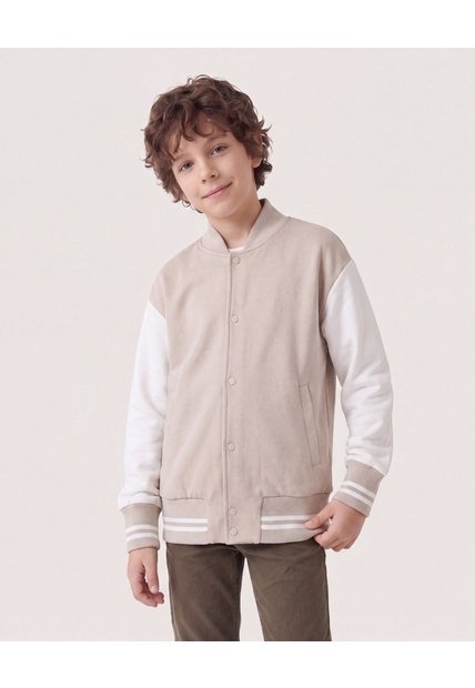 Chaqueta Bomber Bicolor  Infantil Niño Avena Ostu