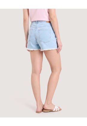 Short Relax Denim Para Mujer Azul Ostu