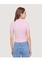 Polo Cropped  Para Mujer Lila Ostu de Ostu