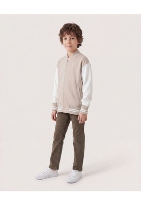 Chaqueta Bomber Bicolor Infantil Niño Avena Ostu