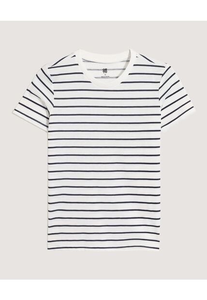 Camiseta  Infantil Niño Manga Corta Cuello Redondo Color Crudo Marca Ostu #80098187