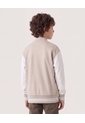 Chaqueta Bomber Bicolor  Infantil Niño Avena Ostu de Ostu