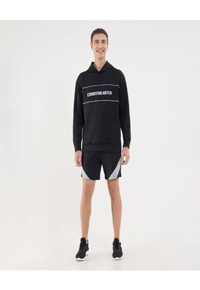 Bermuda Para Hombre Deportiva Largo Color Negro Marca Ostu #60100438