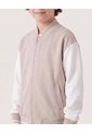 Chaqueta Bomber Bicolor  Infantil Niño Avena Ostu de Ostu