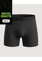 Bóxer Medio Estampado Geométrico  Para Hombre Negro Ostu de Ostu