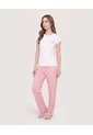Pijama Manga Murciélago Con Pantalón Largo  Para Mujer Rosa Ostu de Ostu
