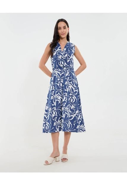Vestido Para Mujer M/Sisa Largo Color Azul Marca Ostu #40170340