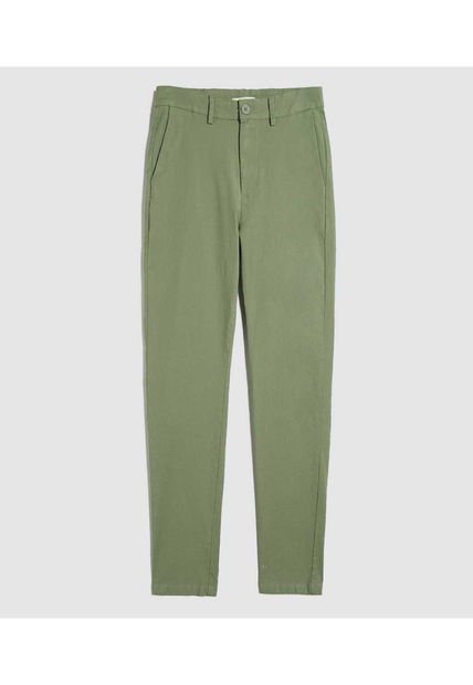 Pantalon Para Hombre Chino Color Verde Oliva Marca Ostu #60070417