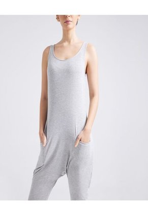 Enterizo  Para Mujer Manga Sisa Color Gris Marca Ostu #40320040