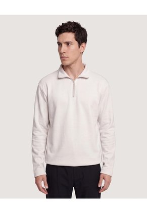 Buzo Half Zip Para Hombre Camel Ostu