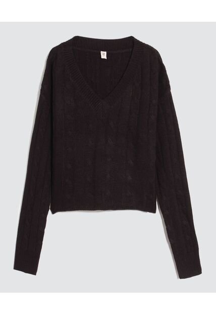 Saco Para Mujer Cuello V Color Negro Marca Ostu #40330086