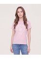 Camiseta Regular Estampada  Para Mujer Lila Ostu de Ostu