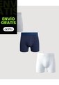 Pack X3 Boxer Medio Comfort X3 Para Hombre Negro Ostu de Ostu