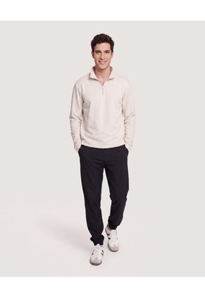 Buzo Half Zip Para Hombre Camel Ostu