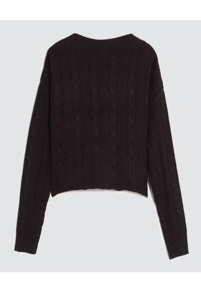 Saco Para Mujer Cuello V Color Negro Marca Ostu #40330086