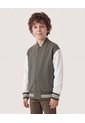 Chaqueta Bomber Bicolor  Infantil Niño Verde Ostu de Ostu