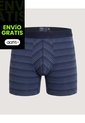 Bóxer Medio Rayas Clásicas  Para Hombre Azul Ostu de Ostu