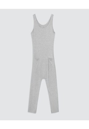 Enterizo  Para Mujer Manga Sisa Color Gris Marca Ostu #40320040