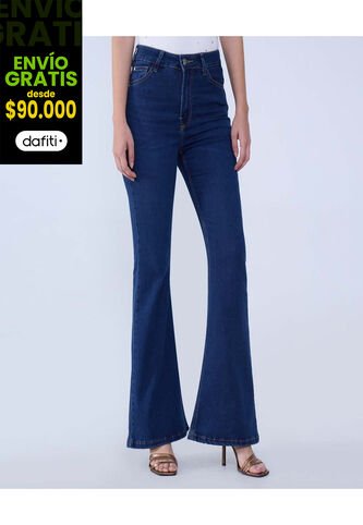 Jean Para Mujer Flare Color Azul  Marca Ostu #40160473 Ostu
